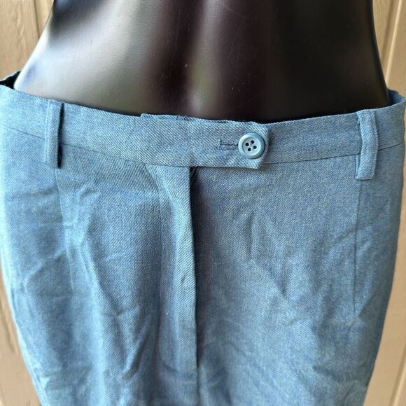 Vintage Pendleton Wool Petite Pants Size 10 Classics 100% Virgin‎ Wool Blue - Picture 3 of 5